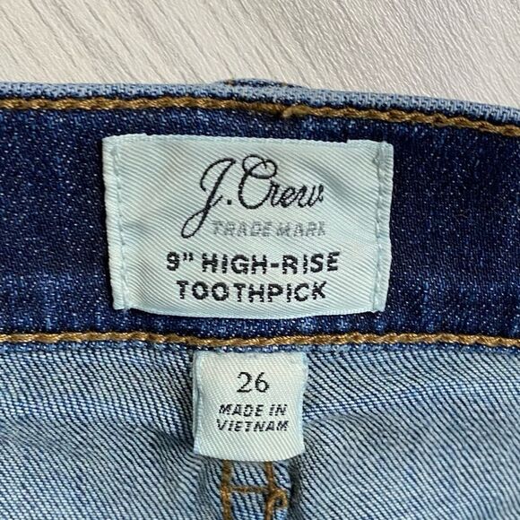 J. Crew | 9" High Rise Toothpick Skinny Jeans Size 26 - Picture 7 of 9